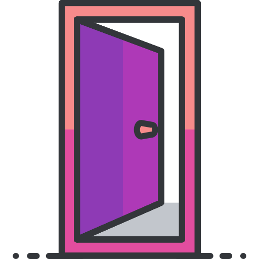 Puerta violeta