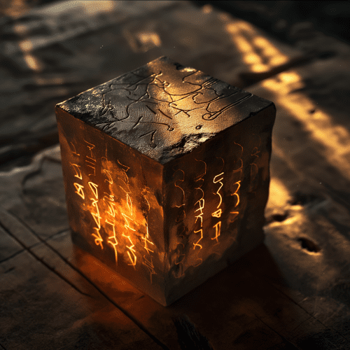 Salas de escape room 4 Un extraño objeto con inscripciones